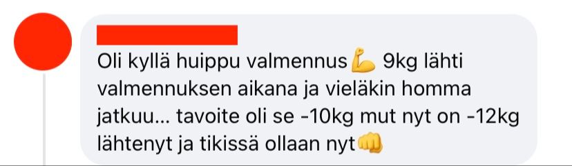 Palaute valmennuksesta